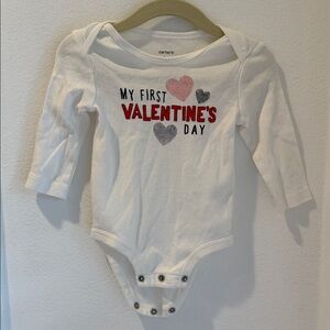 Carter's White Valentine's Day Bodysuit